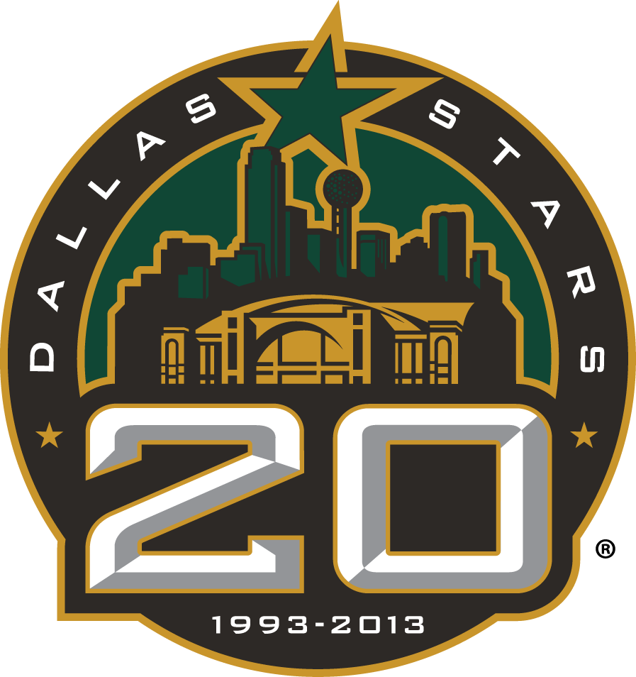 Dallas Stars 2013 Anniversary Logo t shirts iron on transfers